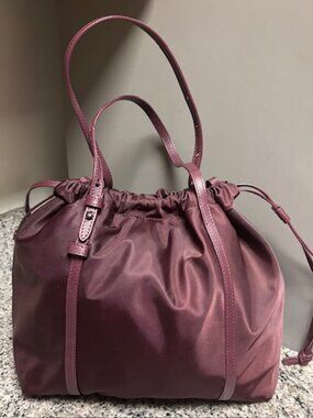 MZ Wallace Small Waverly Tote - Bordeaux (Rare Color)
